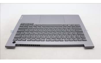 Lenovo 5CB1M48346 C-Cover with keyboard, Russian, Arctic Grey, Backlight, US