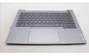 Lenovo 5CB1M48353 C-Cover with keyboard, UK English, Arctic Grey, Backlight, UK
