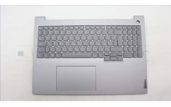 Lenovo 5CB1M48395 C-Cover with keyboard, Bulgarian, Arctic Grey, Backlight, UK