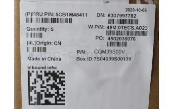 Lenovo 5CB1M48411 C-Cover with keyboard, Nordic, Arctic Grey, Backlight, UK