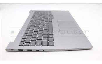 Lenovo 5CB1M48411 C-Cover with keyboard, Nordic, Arctic Grey, Backlight, UK