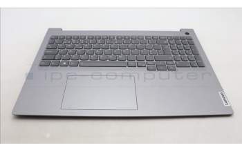 Lenovo 5CB1M48412 C-Cover with keyboard, Portuguese, Arctic Grey, Backlight, UK