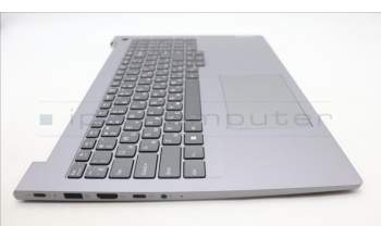 Lenovo 5CB1M48413 C-Cover with keyboard, Russian, Arctic Grey, Backlight, US