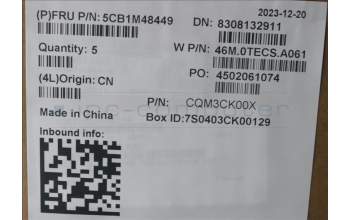 Lenovo 5CB1M48449 COVER Upper Case ASM_THAI W21KK AG NBL