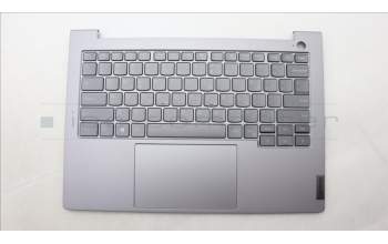 Lenovo 5CB1M48470 C-Cover with keyboard, Greek, Arctic Grey, Backlight, US