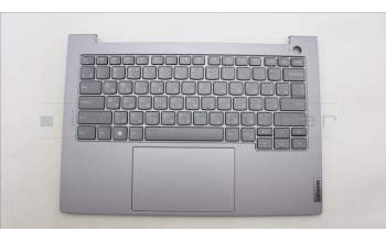 Lenovo 5CB1M48480 C-Cover with keyboard, Russian, Arctic Grey, Backlight, US