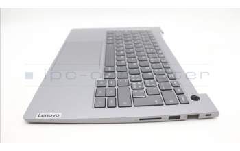 Lenovo 5CB1M48483 C-Cover with keyboard, Switzerland, Arctic Grey, Backlight, UK