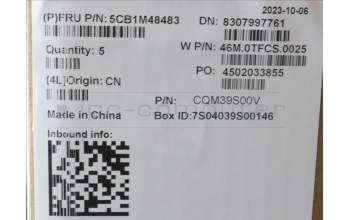 Lenovo 5CB1M48483 C-Cover with keyboard, Switzerland, Arctic Grey, Backlight, UK