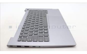 Lenovo 5CB1M48497 C-Cover with keyboard, French, Arctic Grey, Non-Backlight, US
