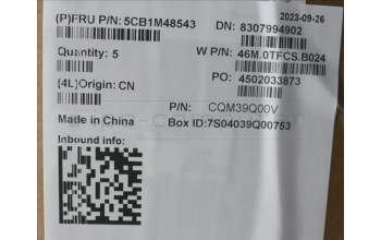 Lenovo 5CB1M48543 C-Cover with keyboard, Spanish, Arctic Grey, Backlight, UK