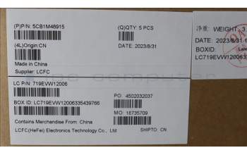 Lenovo 5CB1M48915 C-Cover with keyboard, Russian, Black, US