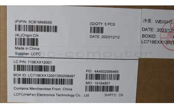 Lenovo 5CB1M49555 COVER Upper Case ASM_ENG L 83EFSTGY WH