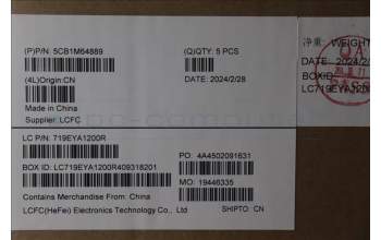 Lenovo 5CB1M64889 C-Cover with keyboard, US English Euro, RGB Backlight, US