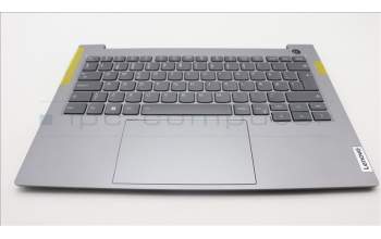 Lenovo 5CB1M70301 C-Cover with keyboard, Danish, Arctic Grey, Backlight, UK