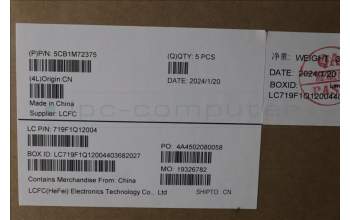 Lenovo 5CB1M72375 C-Cover with keyboard, Czech Slovakian, w/Screw, UK