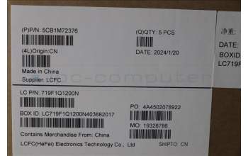 Lenovo 5CB1M72376 C-Cover with keyboard, English, w/Screw, US