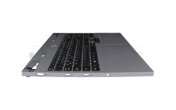5CB1M72407 original Lenovo keyboard incl. topcase DE (german) black/grey with backlight
