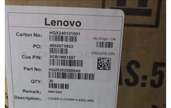 Lenovo 5CB1M81557 D COVER H 83D2 ARG