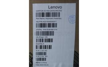 Lenovo 5CB1N61314 C-Cover with keyboard, Hungarian, Luna Grey, w/Storm Grey Keycaps, UK