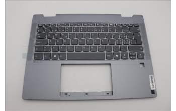 Lenovo 5CB1N61348 C-Cover with keyboard, Switzerland, Luna Grey, w/Grey Keycaps, UK