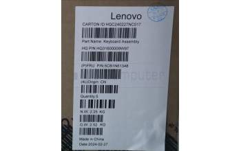 Lenovo 5CB1N61348 C-Cover with keyboard, Switzerland, Luna Grey, w/Grey Keycaps, UK