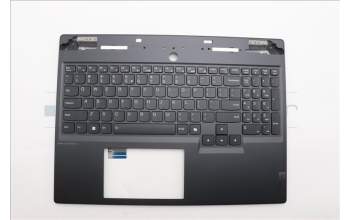 Lenovo 5CB1N61426 C-Cover with keyboard, US English Euro, Eclipse Black, White Backlight, US