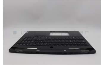 Lenovo 5CB1N61434 C-Cover with keyboard,Italian,Eclipse Black,White Backlight