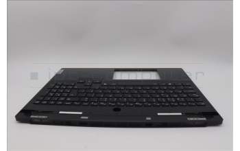 Lenovo 5CB1N61437 C-Cover with keyboard, Portuguese, Eclipse Black, White Backlight, UK