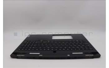 Lenovo 5CB1N61469 C-Cover with keyboard, Portuguese, Eclipse Black, RGB Backlight, UK