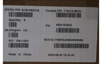 Lenovo 5CB1N62132 C-Cover with keyboard,UK English,White,RGB Backlight