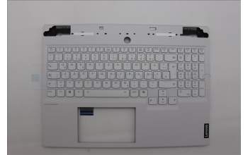 Lenovo 5CB1N62151 C-Cover with keyboard, German, White, RGB Backlight, UK