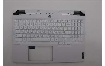 Lenovo 5CB1N62173 C-Cover with keyboard, Ukraine, White, RGB Backlight, US