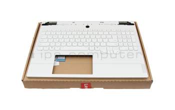 5CB1N62175 original Lenovo keyboard incl. topcase US (english) white/white with backlight