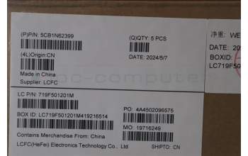 Lenovo 5CB1N62399 C-Cover with keyboard, Czech Slovakian, Fingerprint, UK