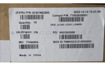 Lenovo 5CB1N62560 COVER Lower Case C 83DX