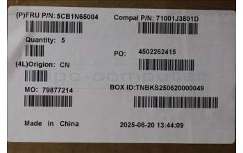 Lenovo 5CB1N65004 C-Cover with keyboard, Greek, Cloud Grey, Backlight, Fingerprint, US