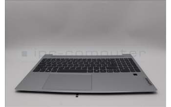 Lenovo 5CB1N65017 C-Cover with keyboard, Portuguese, Cloud Grey, Backlight, Fingerprint, UK