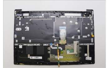 Lenovo 5CB1N78881 C-Cover with keyboard, Czech Slovakian, Cloud Grey, Backlight, Fingerprint, UK