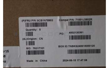 Lenovo 5CB1N78903 COVER UpperCase_FRA C 83G1 CG NFP BL