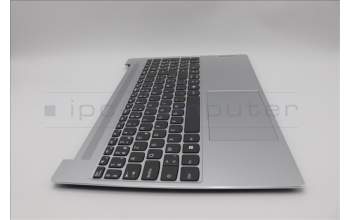 Lenovo 5CB1N78968 C-Cover with keyboard, Belgian, Cloud Grey, Non-Backlight, Non-Fingerprint, UK