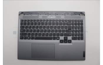 Lenovo 5CB1N84646 C-Cover with keyboard, English, Luna Grey, Backlight, US