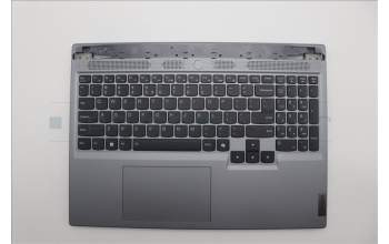 Lenovo 5CB1N84648 C-Cover with keyboard, US English Euro, Luna Grey, Backlight, US