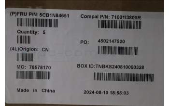 Lenovo 5CB1N84651 C-Cover with keyboard, Russian, Luna Grey, Backlight, US