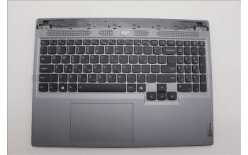 Lenovo 5CB1N84678 C-Cover with keyboard, Greek, Luna Grey, RGB Backlight, US