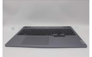 Lenovo 5CB1N84678 C-Cover with keyboard, Greek, Luna Grey, RGB Backlight, US