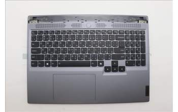 Lenovo 5CB1N84683 C-Cover with keyboard, Arabic, Luna Grey, RGB Backlight, US