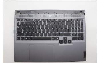 Lenovo 5CB1N84686 C-Cover with keyboard, UK English, Luna Grey, RGB Backlight, UK