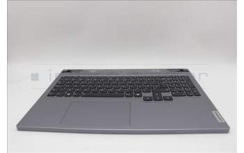 Lenovo 5CB1N84686 C-Cover with keyboard, UK English, Luna Grey, RGB Backlight, UK
