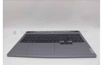 Lenovo 5CB1N84687 C-Cover with keyboard, Italian, Luna Grey, RGB Backlight, UK