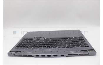 Lenovo 5CB1N84687 C-Cover with keyboard, Italian, Luna Grey, RGB Backlight, UK